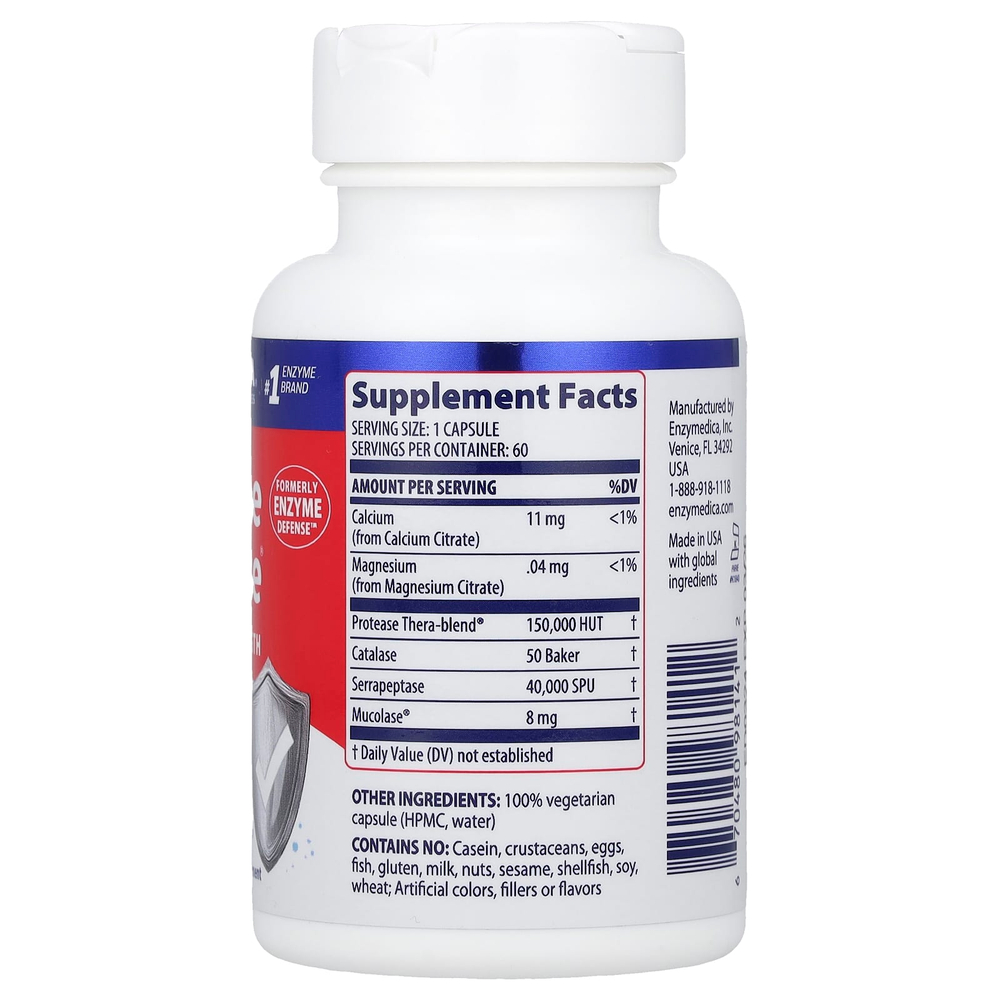 Enzymedica, Enzyme Defense, 60 капсул