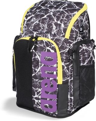 ARENA SPIKY III BACKPACK 45 ALLOVER BLACK-WHITE