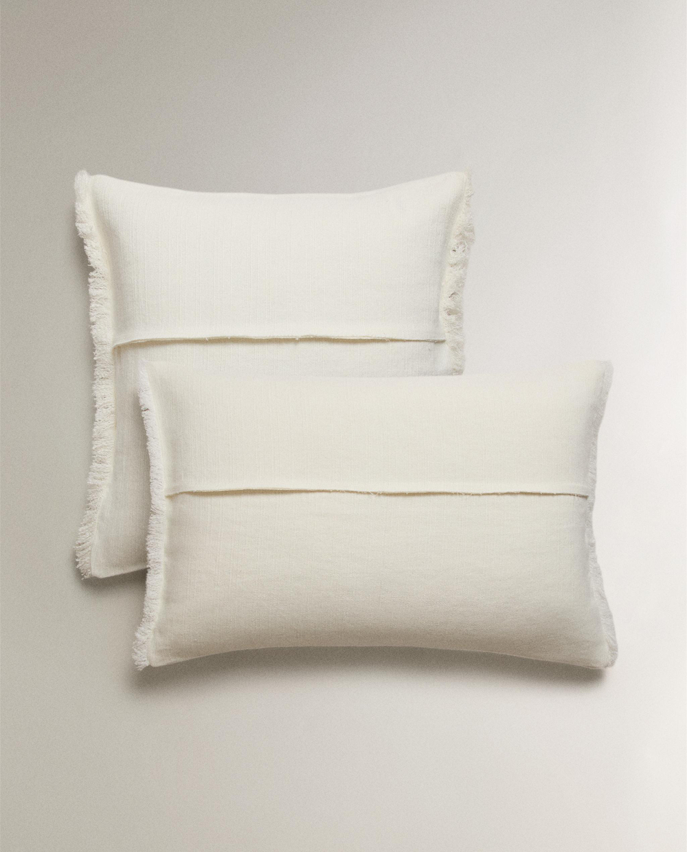 Zara Home наволочка декоративная из льна, экрю · 6350/008