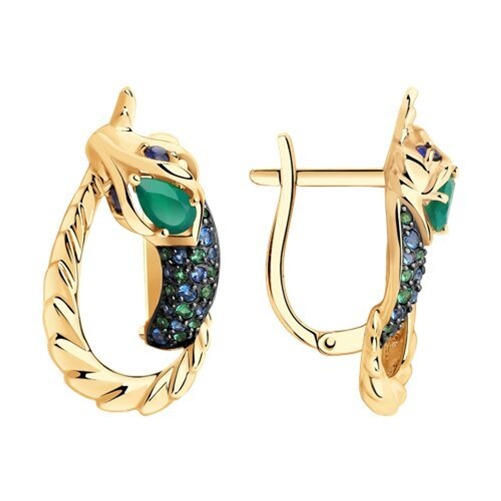 Серьги из золота 585 пробы