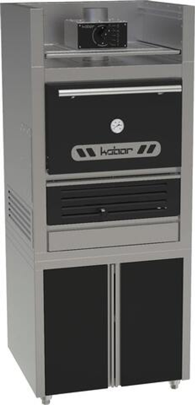 Печь-Мангал Кобор Fire-45-L Bc Подставка + Полка Для Подогрева