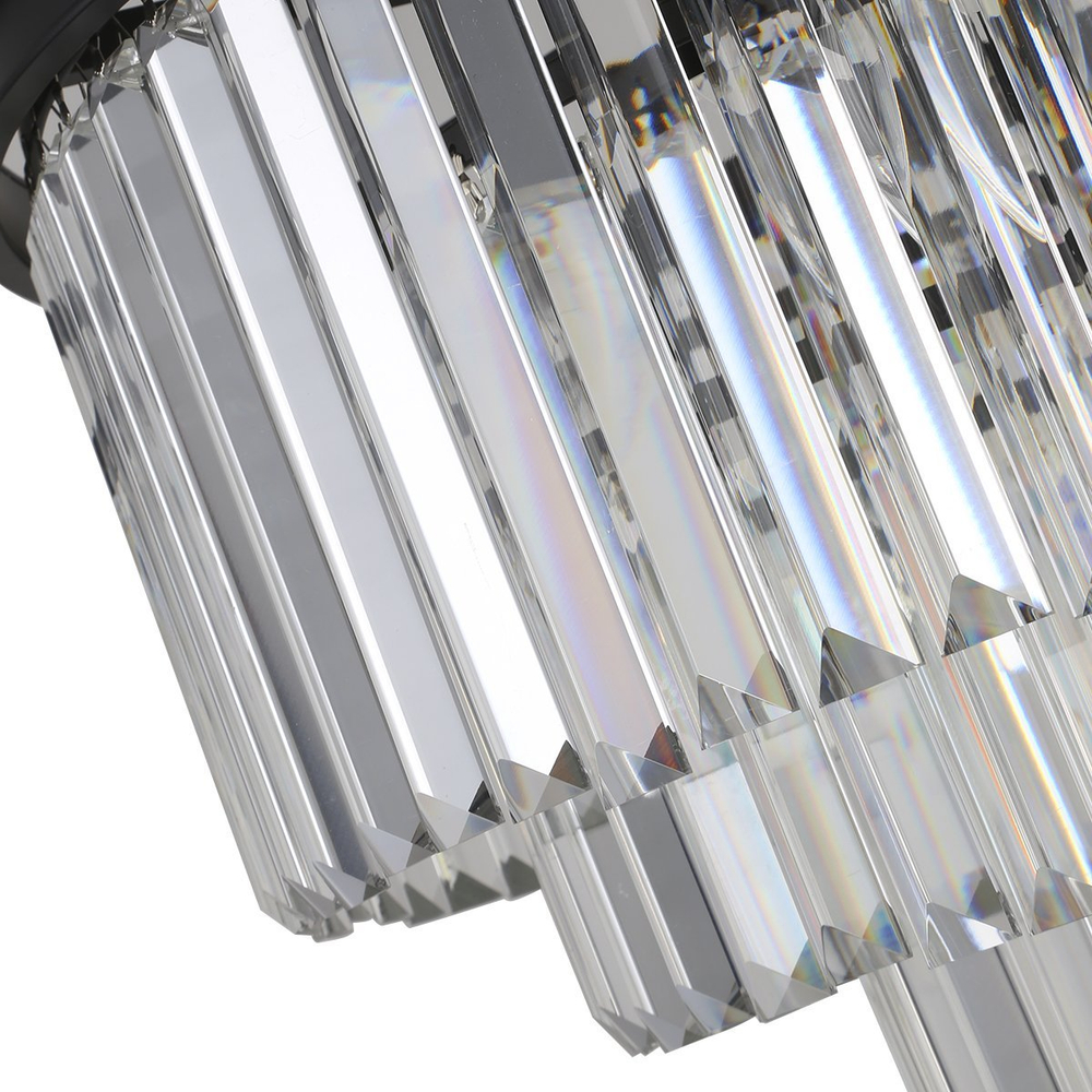 Люстра Odeon 6 black/clear