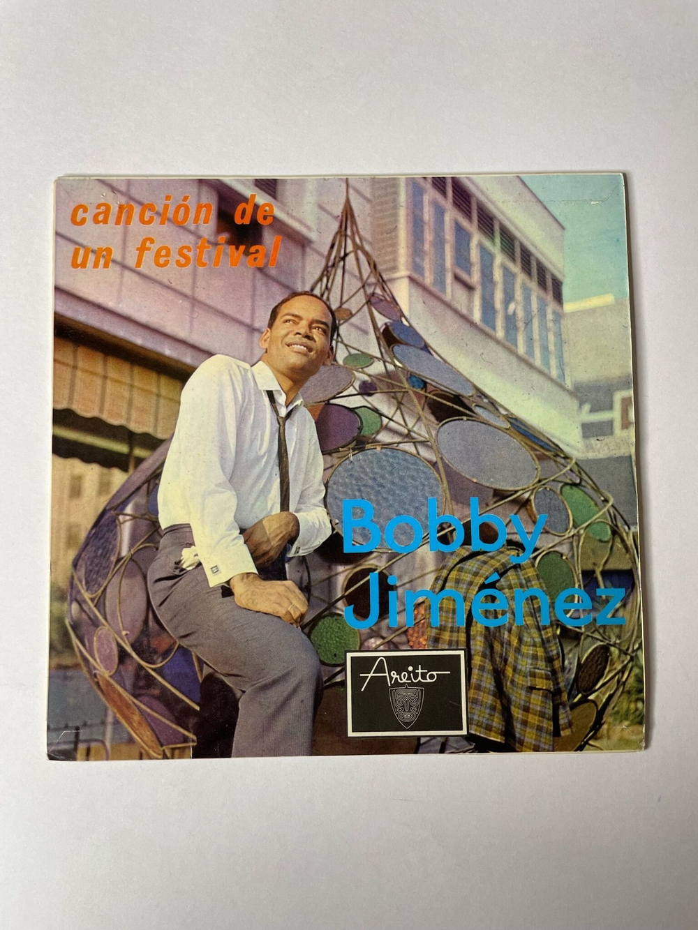 Винтажная виниловая пластинка LP Bobby Jimenez Cancion De Un Festival 7 дюймов (Куба 1974) 7 дюймов