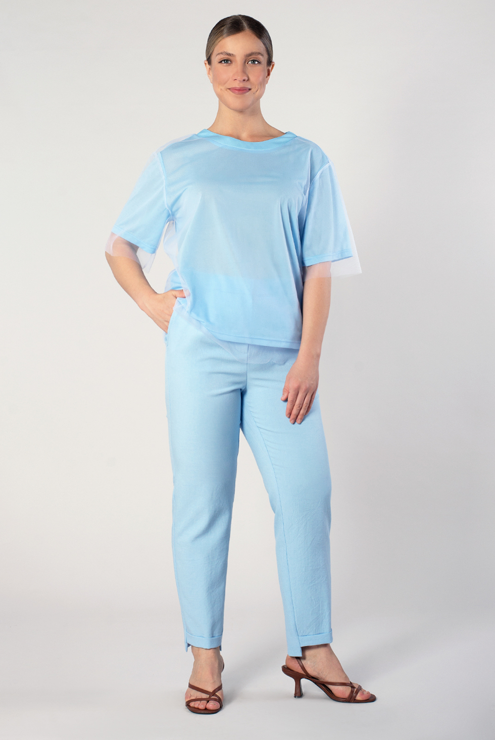 Джемпер женский 4384ВП, белый #60Бел034384ВП