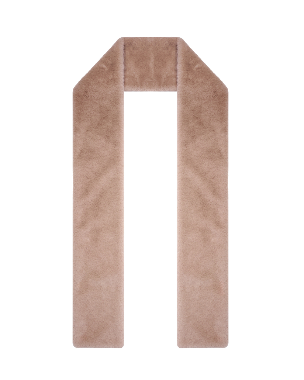 Длинный меховой шарф