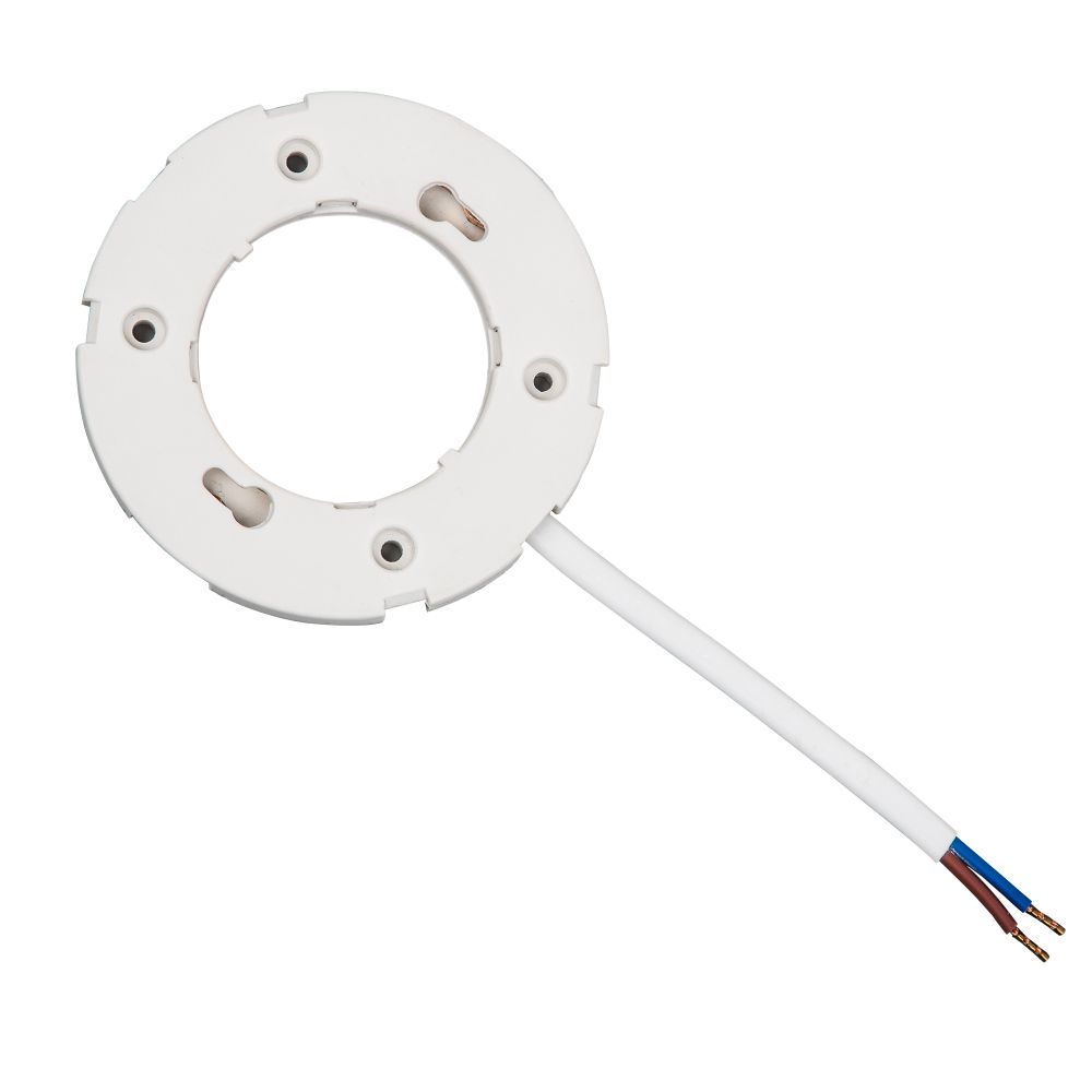 ULH-GX53-Plastic-10cm Патрон пластиковый для лампы на цоколе GX 53 с проводом длиной 10 см