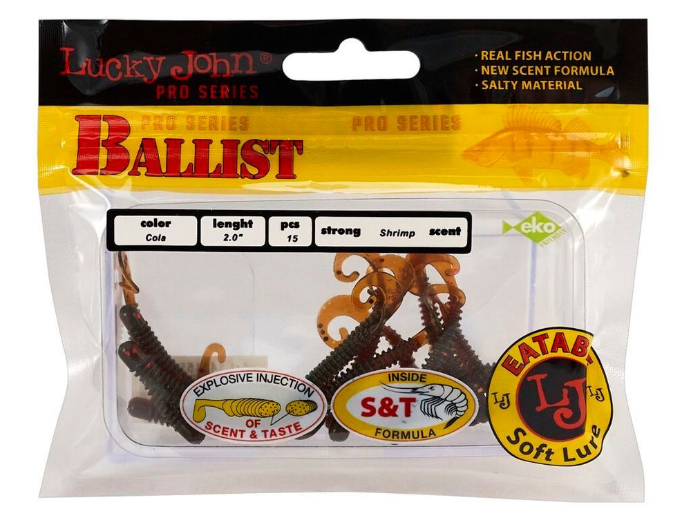 Мягкая приманка Lucky John BALLIST 2.0in (50 мм), цвет PA16, 15 шт/уп
