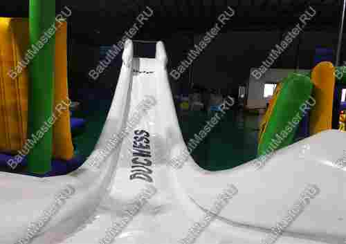 Надувная водная горка на надувной опоре «Универсальная», 7,5*2*4,5 м