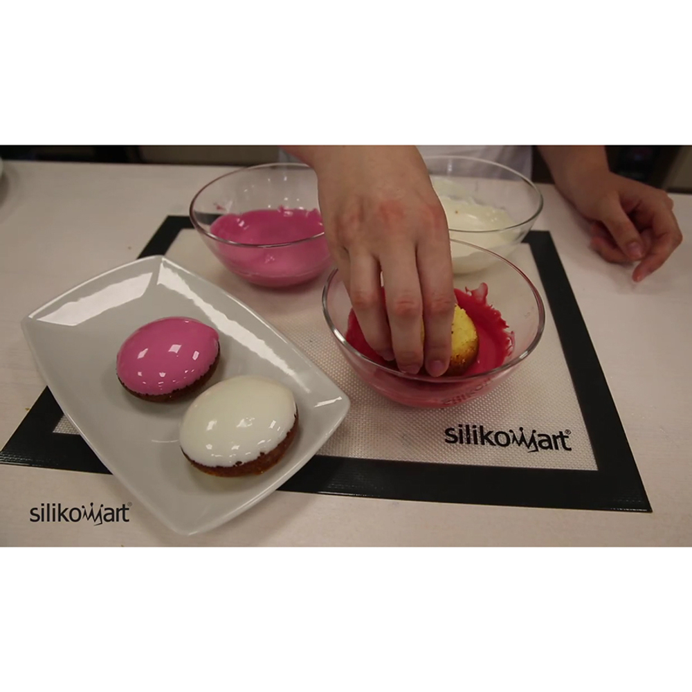 Форма для приготовления пирожных Mini Goccia 17x30см силиконовая Silikomart