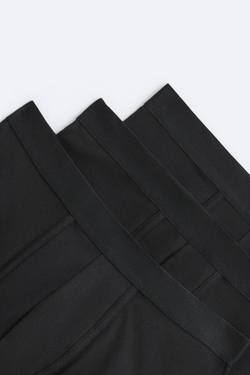 ZARA НАБОР ИЗ ТРЕХ БАЗОВЫХ ТРУСОВ-БОКСЕРОВ, ЧЕРНЫЙ