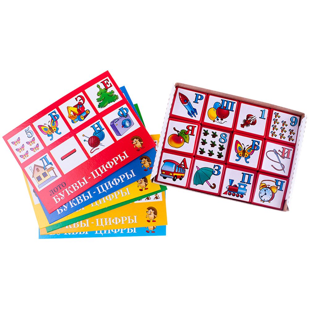 Лото детское Буквы и цифры, от 5лет