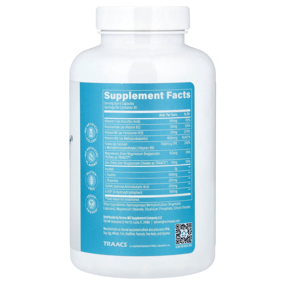 Revive, Calm+®, 180 вегетарианских капсул