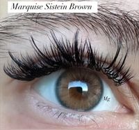 Медовые цветные линзы с окантовкой для темных и светлых глаз / Marquise Sisteyn Brown ( аналог elegance brown ) / на 12 месяцев