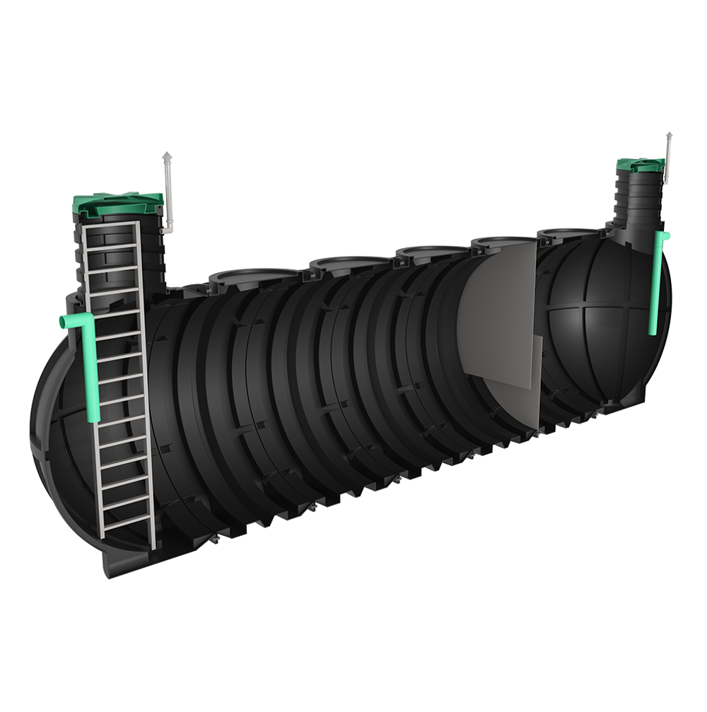 Подземный жироуловитель  Мультпласт 35000 л.(9150x2400x2400см;1325кг;) - арт.561626