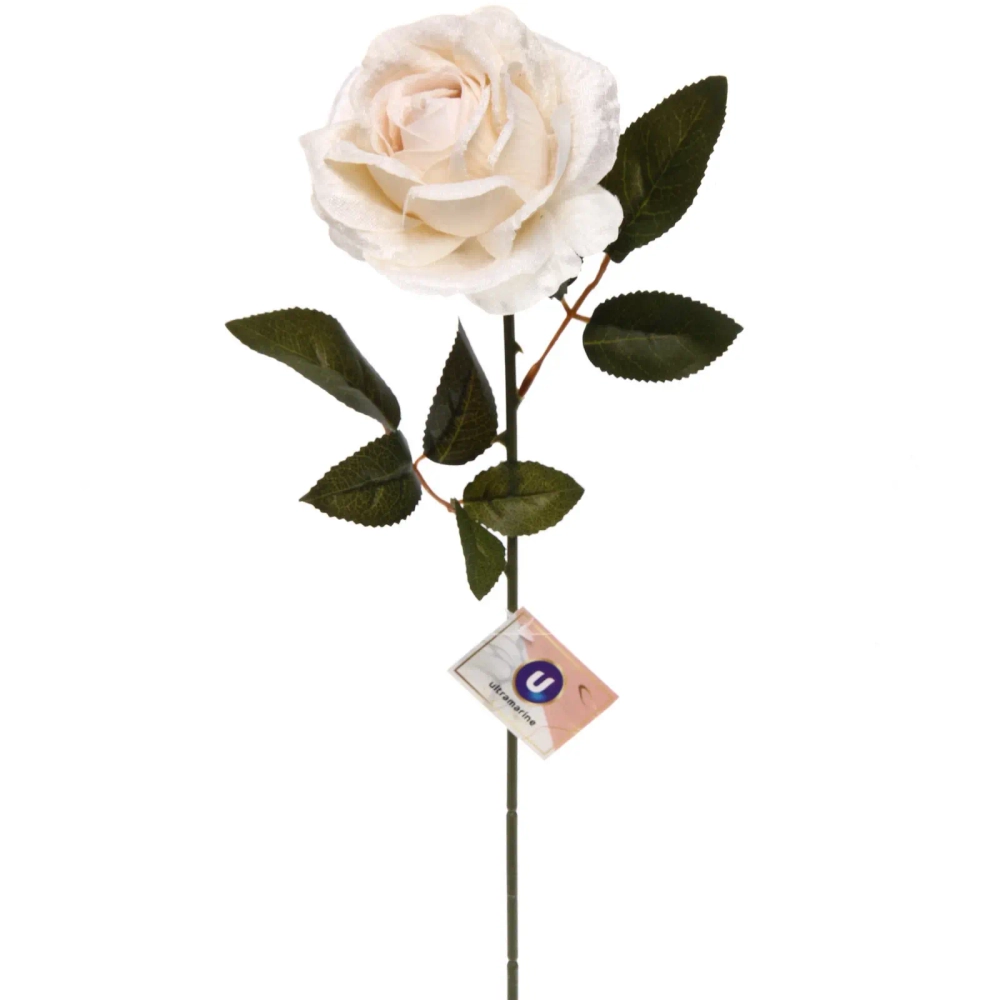Искусственные цветы «FLOWERS MAGIC» 53см Роза шампань