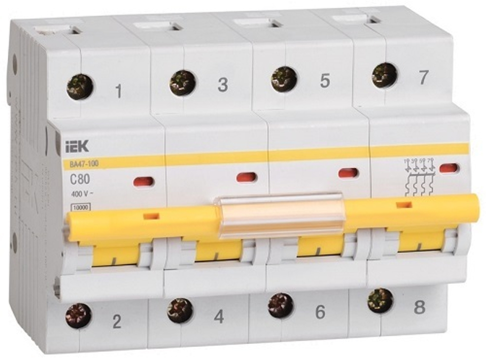 Автоматический выключатель  IEK MVA40-4-080-C