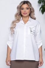 Рубашка Незабудка (белая) Б10856 LT Collection