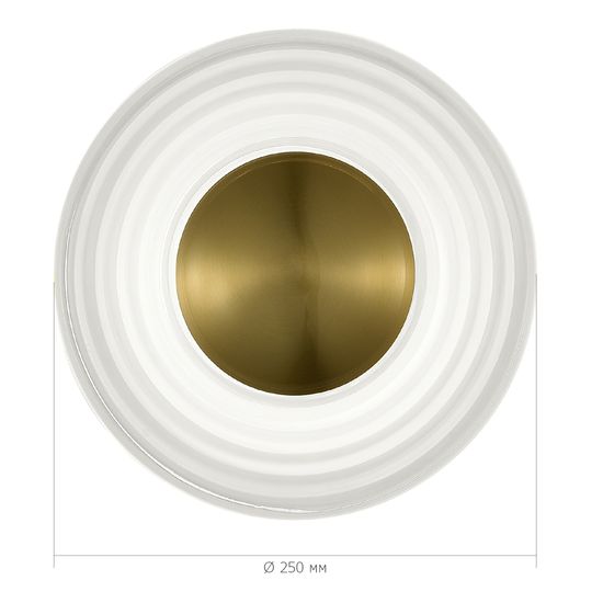SL6125.301.01 Светильник настенный ST-Luce Латунь/Прозрачный LED 1*6W 3000K MOON