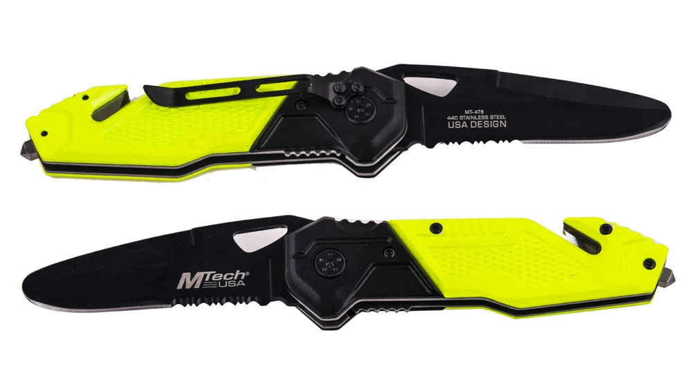 Тактический спасательный нож Fox Mtech USA Rescue Knife MT-478R (Италия)