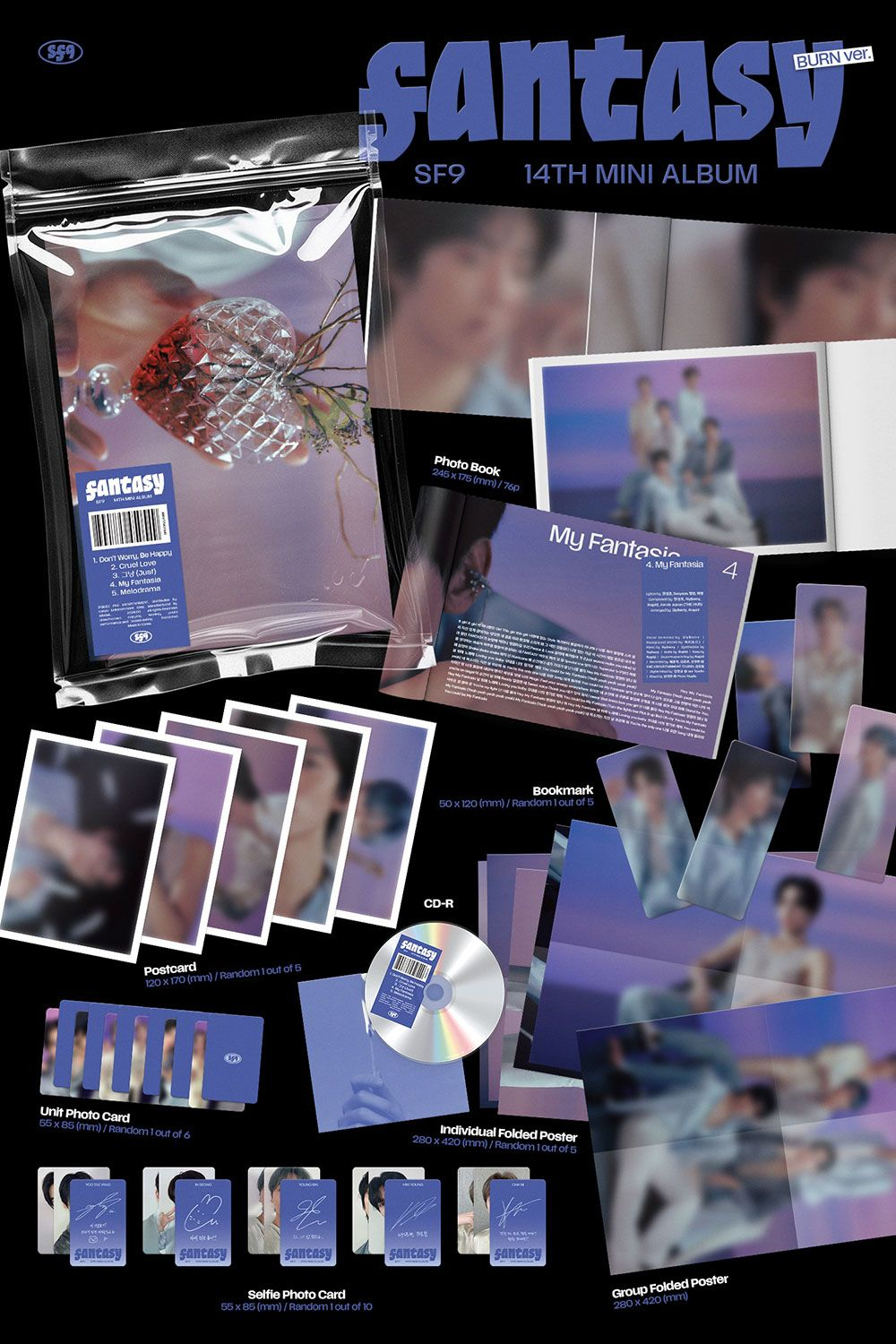 Альбом SF9 - FANTASY 14th Mini Album RANDOM Version