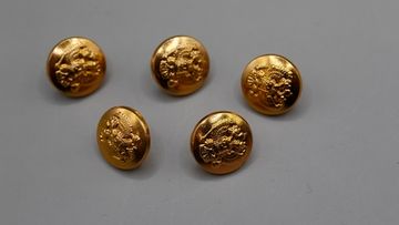 Пуговица 14 мм Орел РФ без ободка, зол. (мет.)