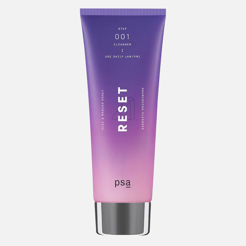 PSA RESET Acai & Manuka Honey Nourishing Cleanser Восстанавливающее очищающее средство с ягодами асаи и медом манука, 100 мл