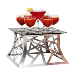 Подставка фуршетная стойка 35*22*15 см. прямоуг. Tower Cutouts нерж. P.L. Proff Cuisine