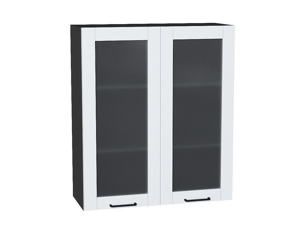 Шкаф верхний с 2-мя остекленными дверцами Флэт Плюс