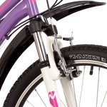 Велосипед NOVATRACK 24" JENNY PRO сталь 12'', фиолетовый, 18 скор.TY21/TS-38/TZ500/SG-6S, V-brake