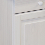 Тумба Лена однодверная из сосны, белая