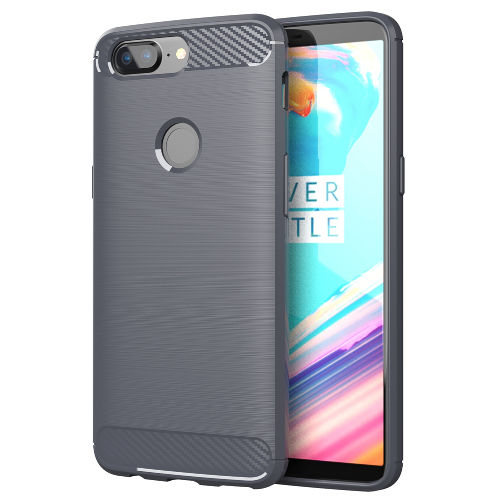 Чехол для OnePlus 5T цвет Gray (серый), серия Carbon от Caseport