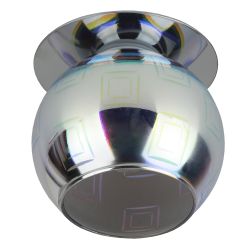 DK88-2 Светильник ЭРА декор 3D квадрат G9,220V, 35W, серебро/мультиколор