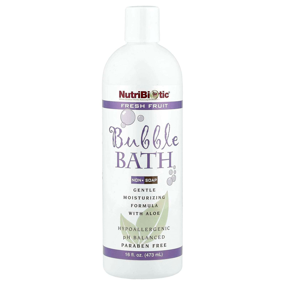 NutriBiotic, пена для ванны, без мыла, с ароматом свежих фруктов, 473 мл (16 жидк. унций)