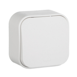 Переключатель 1-клавишный IP20 10А 250В белый Quteo Legrand