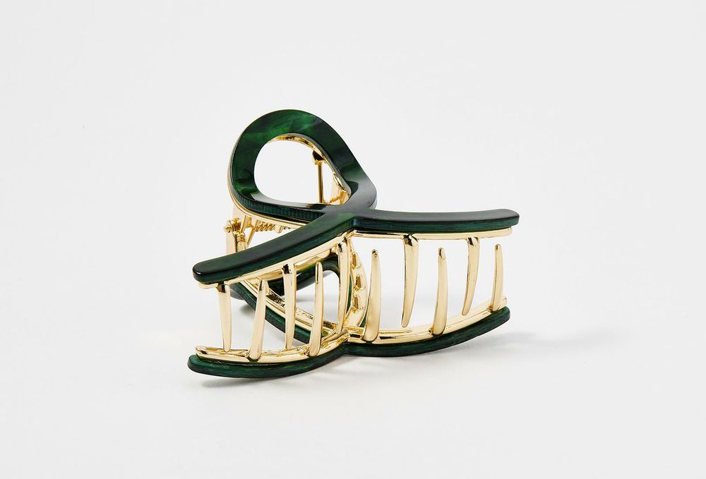 Benten Заколка-краб "Райден" зеленый