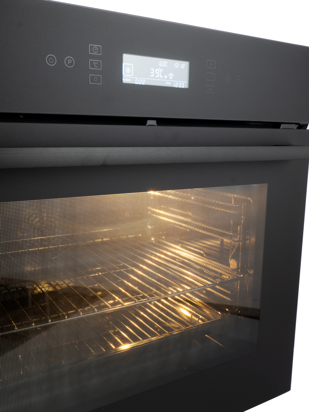 Духовой шкаф электрический встраиваемый MBO 6711W-NM (BLACK) черный нано- матовое стекло, 70л, 11 режимов, до 250 Со (MACBI)