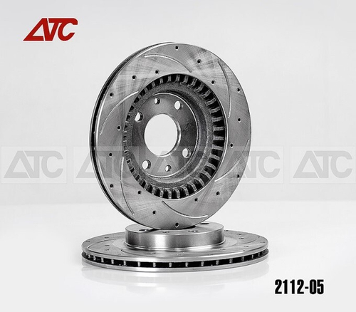 Диск тормозной /2112/ R14 вентилир. (2 шт) перфор. СПОРТ проточ. (ATC)