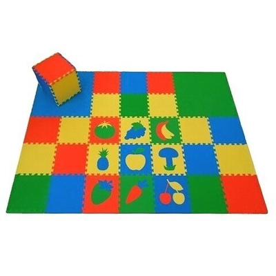 Коврик-пазл Экополимеры (45 плит 30x30x0,9см, 3,15кв.м./уп) Сад-Огород+Мягкий пол