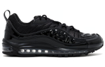 Supreme x Nike Air Max 98 non-slip lightweight low-top running shoes men's black