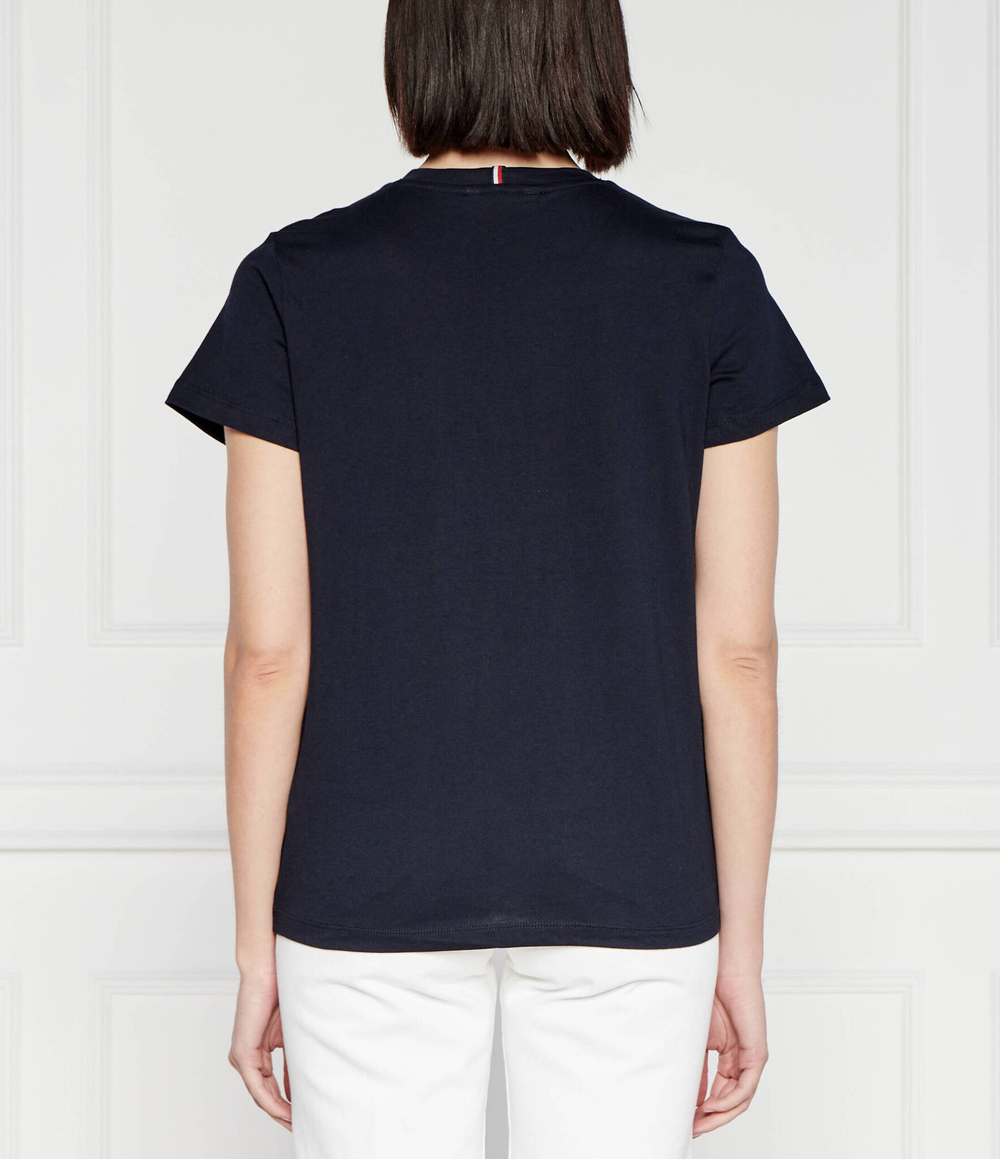 Футболка REG C-NK SIGNATURE Tommy Hilfiger - темно-синий(WW0WW41674)
