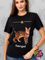 Футболка бенгальская кошка