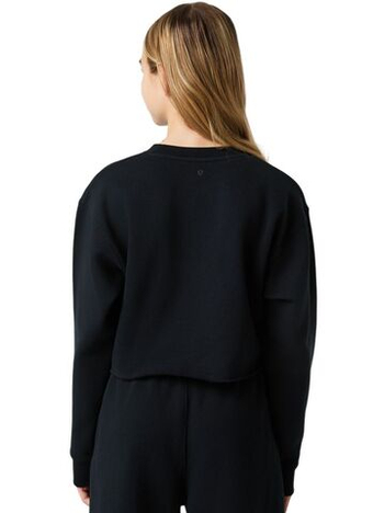 Кофта для девочки теннисная Björn Borg Oversized Cropped - black beauty