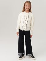 Кардиган школьный для девочки AT585 молочный
