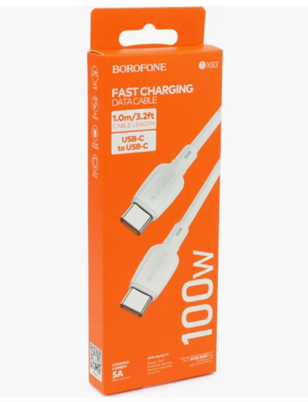 Кабель TypeC - TypeC BOROFONE BX93 60W (белый) 1м
