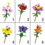 Игрушки 75 мм в капсулах конструкторы «Букет из цветов» 12 шт/уп