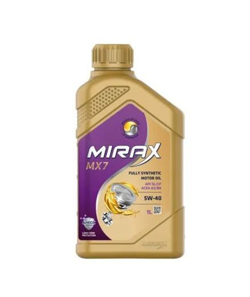 Масло моторное синтетическое MIRAX MX7 5W40  A3/B4 SL/CF   1 л