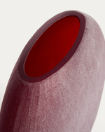 Ваза Rovena из бордового стекла 33,5 см