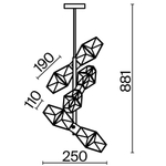 Подвесной светильник Maytoni Coctail time MOD325PL-06G1