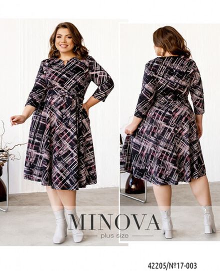 Платье 17-003-фиолетово-синий Minova Фото 1