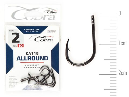 Крючки Cobra Allround HANNA сер. CA118 разм. 002 10шт.
